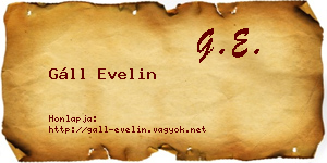 Gáll Evelin névjegykártya